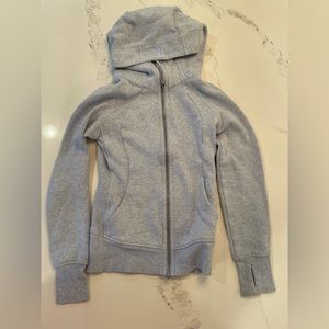 Lululemon Scuba size 0 Heathered Blue. Only worn a few times.